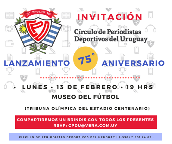 Invitación 75° Aniversario CPDU